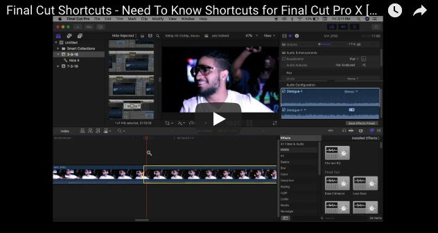 Final Cut Shortcuts - Need To Know Shortcuts for Final Cut Pro X [Tutorials by Kameechi #16] - The Official Kameechi Experience